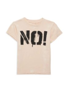 Little Girl's No Graphic Tee