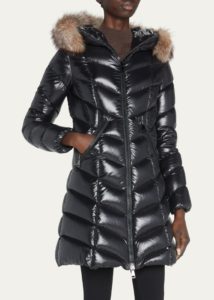 Fulmarus Fur-trim Hood Chevron Puffer Coat