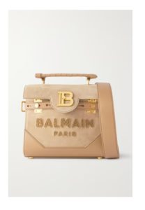 B-buzz 23 Bouclé and Leather-trimmed Suede Shoulder Bag