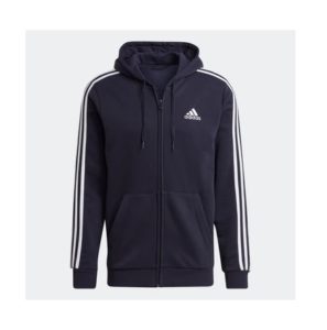 Men's Adidas Essentials Fleece 3-stripes Full-zip Hoodie