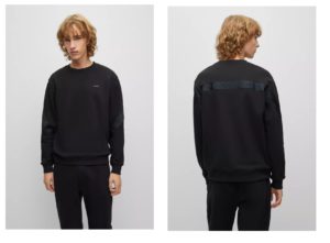 Organic-cotton Sweatshirt with Logo-tape Trim