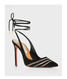 Unfaithful Suede Ankle-tie Pumps