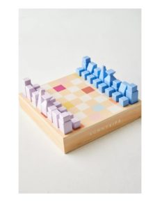 Sunnylife Wooden Chess & Checkers Game Set
