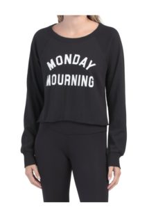 Monday Mourning Crew Neck Sweatshirt