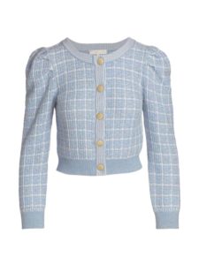Daughter Check Crop Cardigan