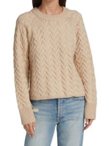 Elle Chevron-knit Sweater