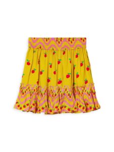 Little Girl's & Girl's Apples Twill Skirt
