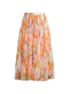 Pleated Chiffon Midi-skirt