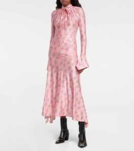 Floral Tie-neck Maxi Dress