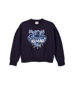 Kids' Embroidered Tiger Cotton Blend Sweatshirt Size 4-6