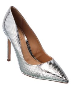 Schutz Lou Snake-embossed Leather Pump