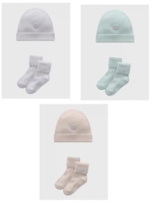 Kid's Silicone Logo Knit Hat & Socks Gift Set, Size Xxs-xs