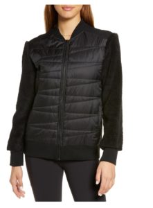 Mixed Media Boxy Quilted Jacket