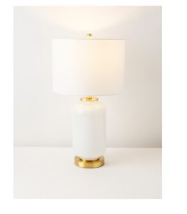 26in Amaia Glass and Metal Table Lamp