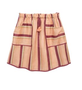 Kids' Rosa Stripe Linen Skirt
