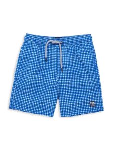Little Boy's & Boy's Check Swim Shorts