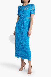 Cutout Guipure Lace Midi Dress
