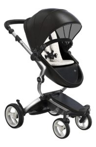 Xari 4g Silver Chassis Stroller with Reversible Reclining Seat & Carrycot