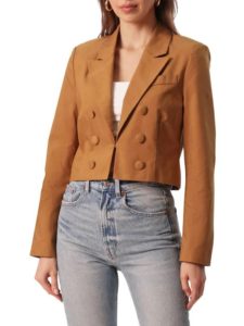 Tailored Fit Cropped Blazer
