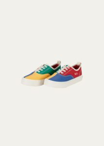 Boy's Colorblock Canvas Low-top Trainers, Toddler/kids