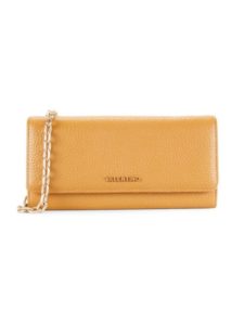 Juniper Dollaro Pebbled-leather Wallet-on-chain
