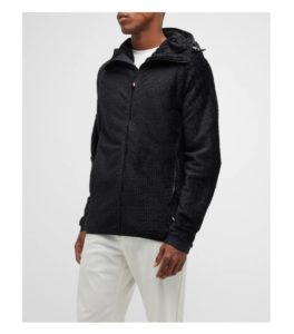 Men's Corded Jacket with Nylon Hood