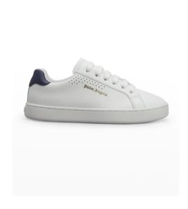 Kid's Logo Leather Low-top Sneakers, Toddler/kids