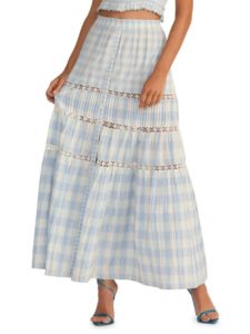 Bellarose Gingham Maxi Skirt