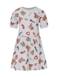 Little Girl's & Girl's Heathered Toy Flared Dress