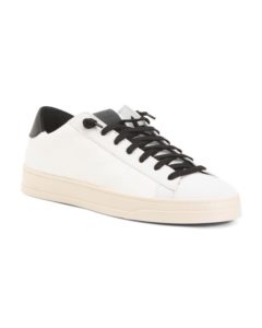 Made in Italy Leather Logo Sneakers