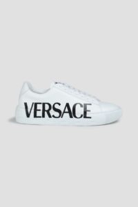 Logo-print Leather Sneakers