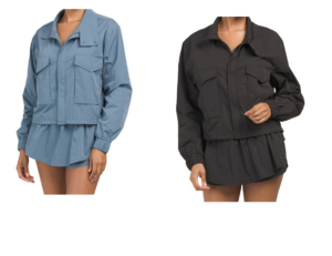 Radiant Commuter Woven Crop Cinch Hem Windbreaker