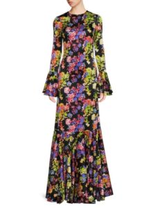 Allonia Floral Trumpet Gown
