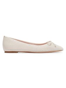Veronica Perforated Leather Flats