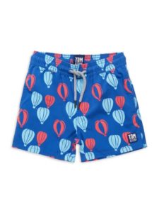 Little Boy's & Boy’s Hot Air Balloon Swim Trunks