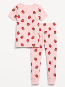 Unisex Printed Snug-fit Pajama Set for Toddler