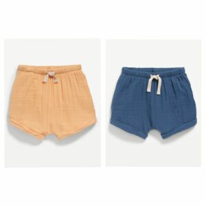 Unisex Double-weave Pull-on Shorts for Baby