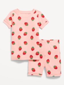 Unisex Snug-fit Printed Pajama Set for Toddler & Baby