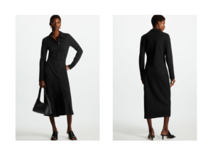 Gathered Midi Shirt Dress