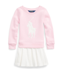 Big Pony Fleece Sweatshirt Dress (little Kids)