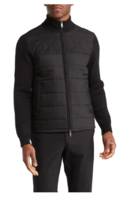 Worsted Quilted Mixed Media Jacket