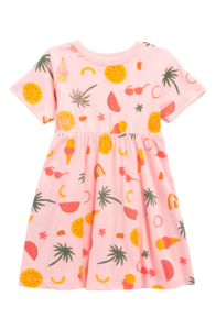 Kids' Cotton Graphic T-shirt Dress
