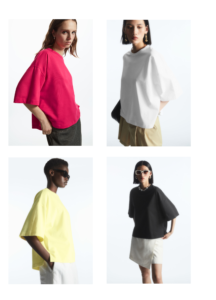 Boxy-fit Curved-hem T-shirt