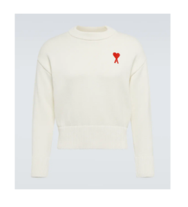 Logo Cotton and Wool Sweater