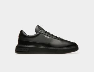 Manny Leather Sneakers In Black