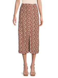 Floral Slit Maxi Skirt