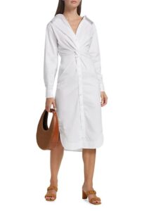 Clea Ruched Shirtdress