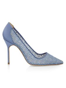 105mm Lace Pointed-toe Pumps