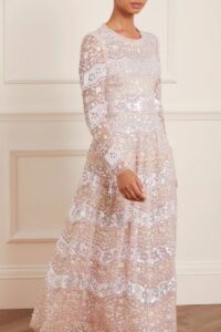Chantilly Sequin Ankle Gown
