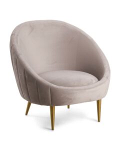 Round Back Channel Tufted Accent Chair